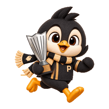 Mascota de Piqo con el trofeo de Europa League