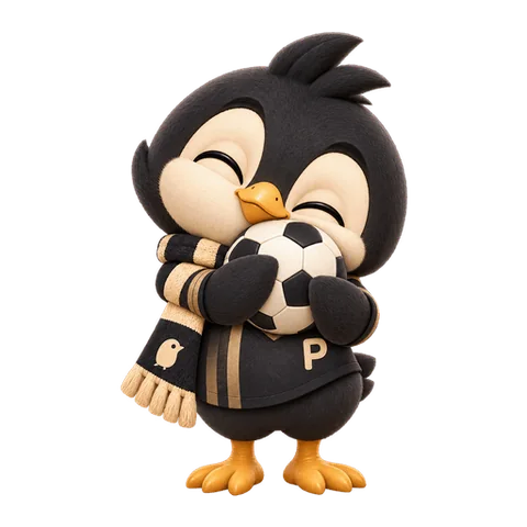 Mascota de Piqo abrazando un balón