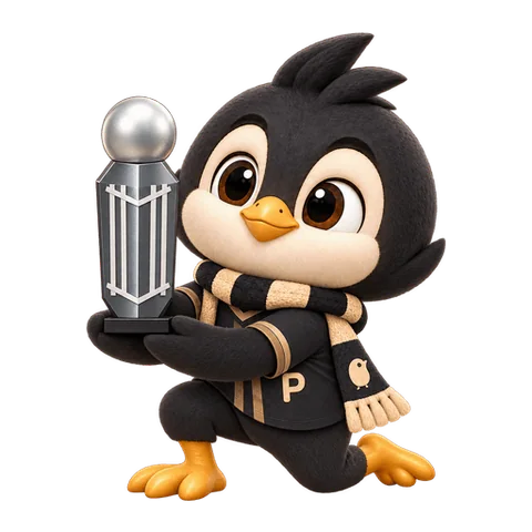 Mascota de Piqo con el trofeo de la Ligue 1