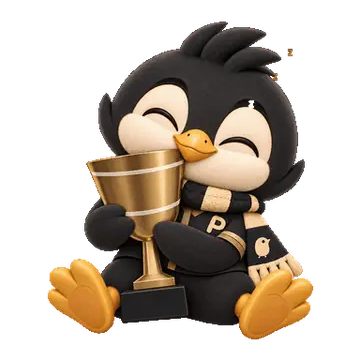 Mascota de Piqo con el trofeo de Serie A